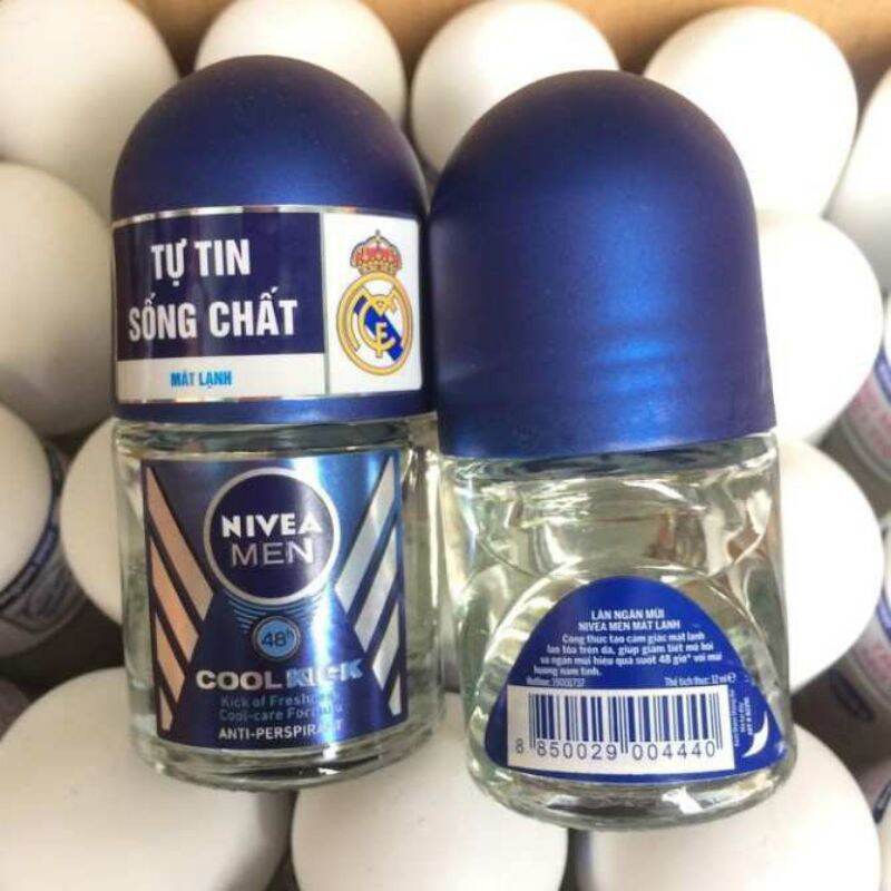 Lăn Khử Mùi Nivea Nam 12Ml Nivea Cool Kick - Lăn Khử Mùi Nivea Men