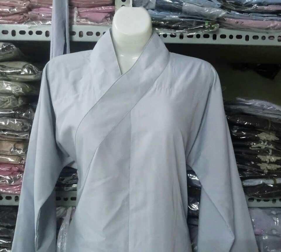 Đồ lam đi chùa - áo tràng kate cho bé