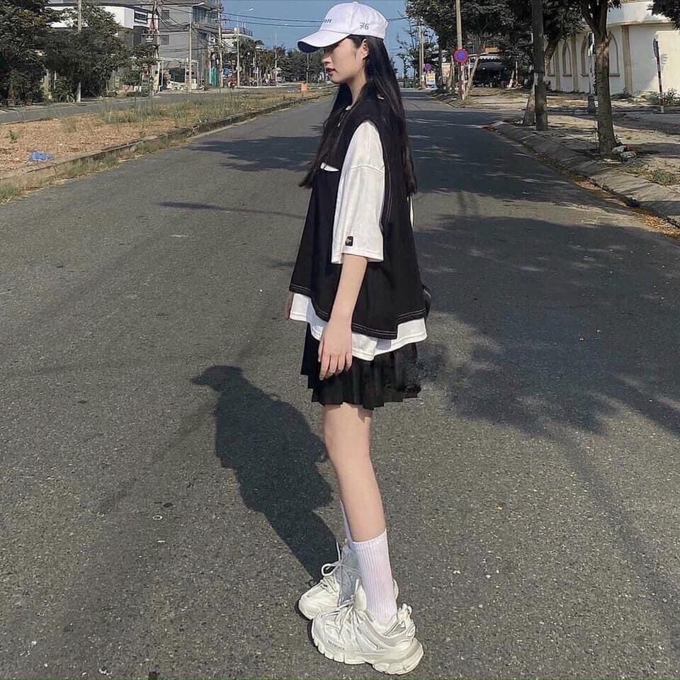 Set Gile Áo Thun Hot Hit Form Dáng Rộng Unisex