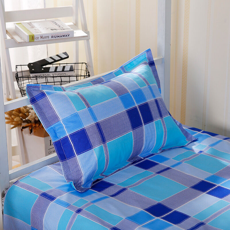 Vỏ gối cotton vỏ gối một người 40x60 màu xanh lam vỏ gối cotton một chiếc vỏ gối đơn giản