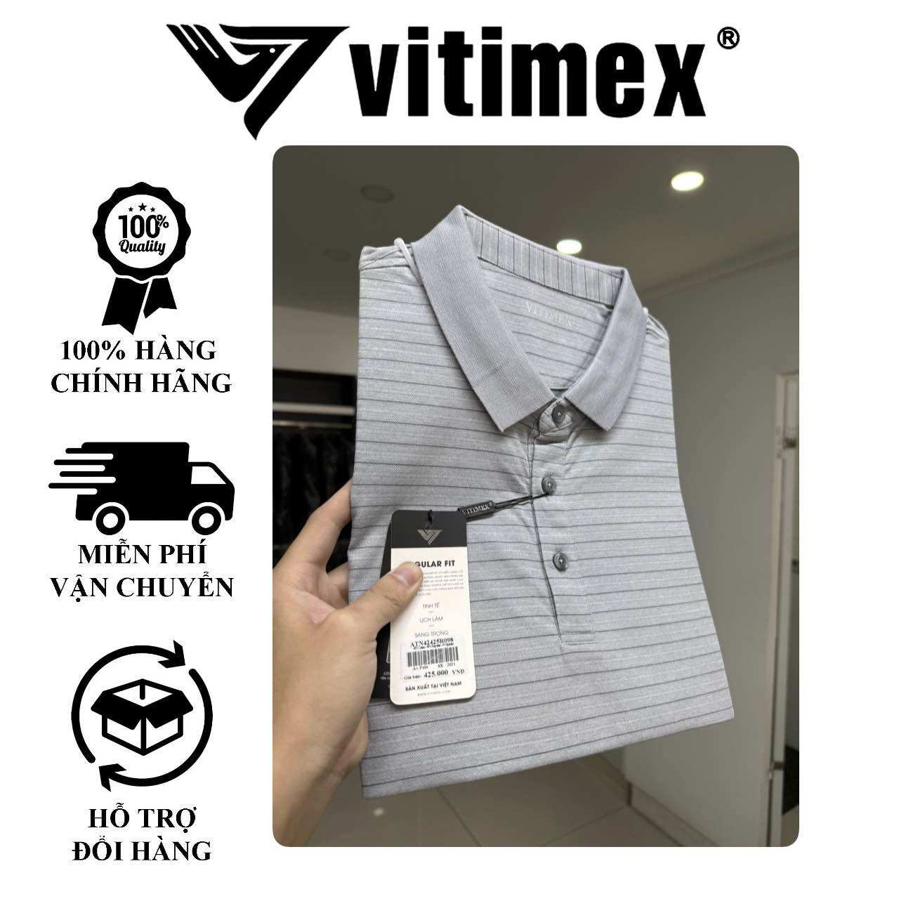 Áo Polo nam Vitimex form RegularFit (ATN42425R080)