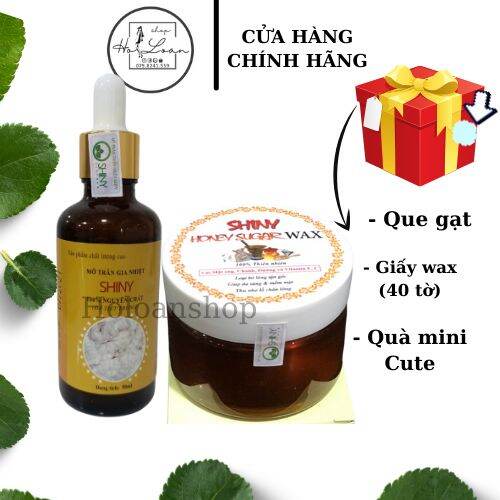 [HCM]Combo triệt lông vĩnh viễn Wax Shiny và Mỡ Trăn
