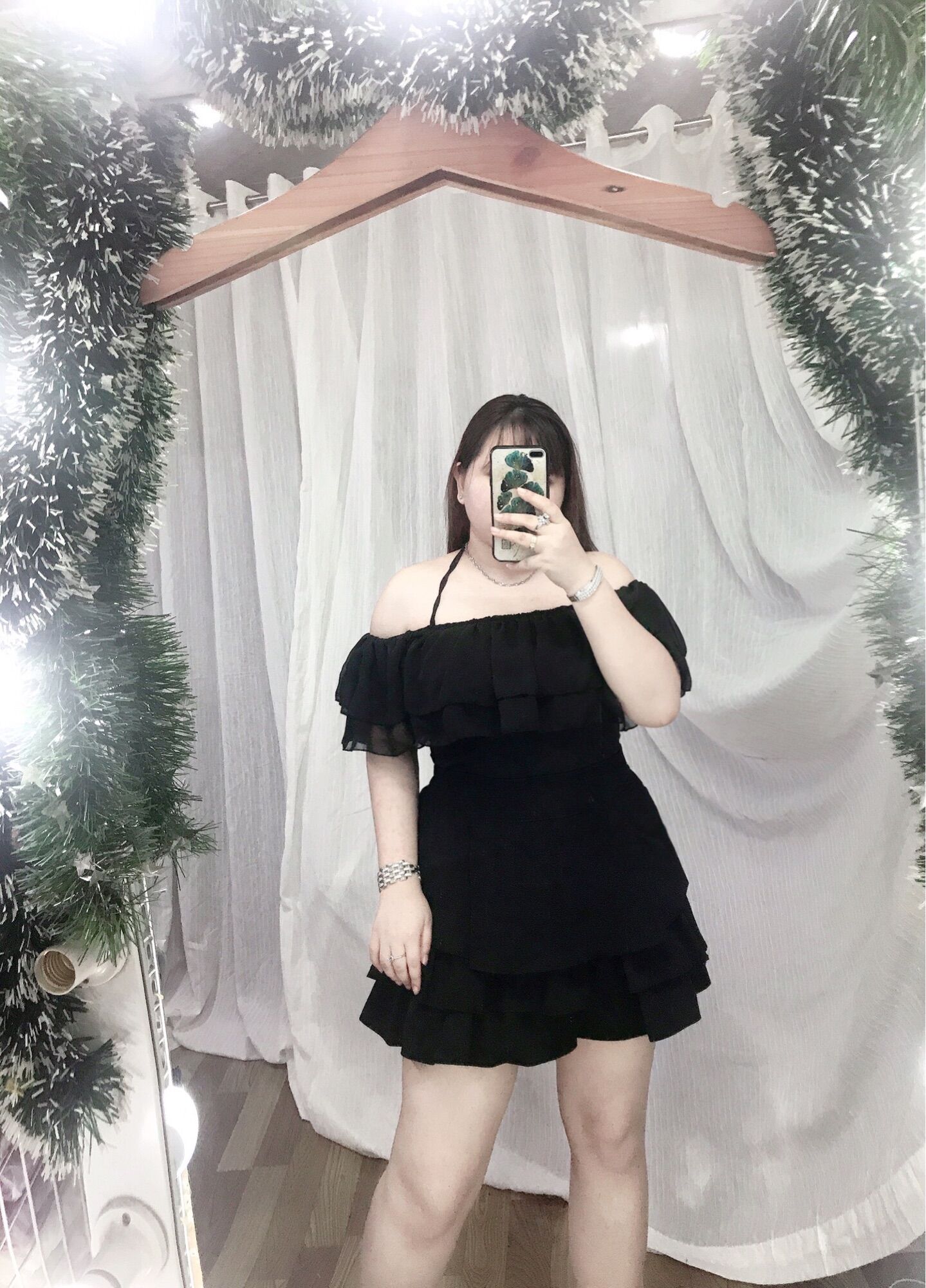 [Bigsize 60-85kg] Áo voan 2 bèo mặc được nhiều kiểu