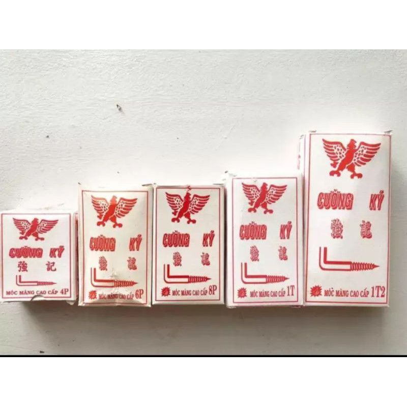 Móc Màn Chữ L Nhiều Size (1 Hộp)