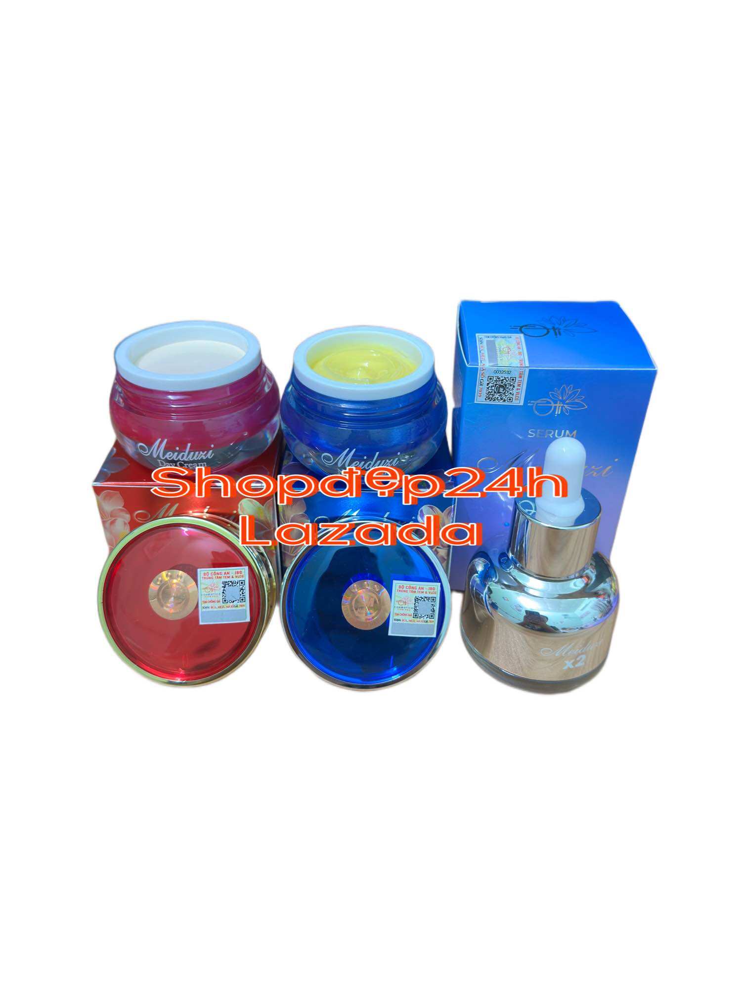Combo ( 2 kem meiduzi + serum HD ) hoặc ( 2 kem meiduzi + chống nắng meiduzi ) tem BCA