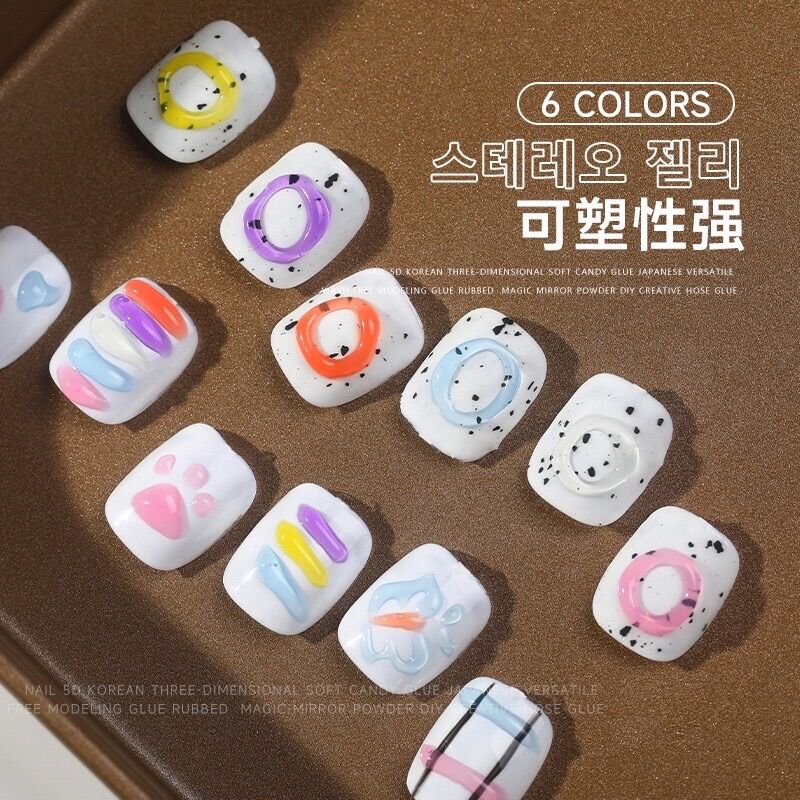 Gel 5D vẽ nổi , gel vẽ móng mẫu mới