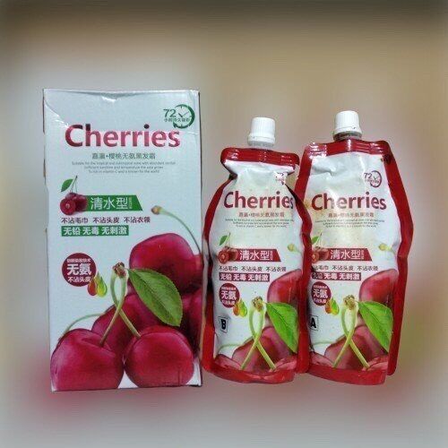 Thuốc nhuộm đen tóc cherries thảo dược phủ bạc đen tự nhiên - hsnpb112