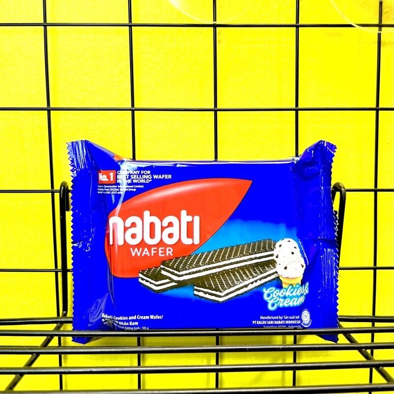 Combo 5 gói bánh xốp Nabati nhân kem cookies & cream 50g