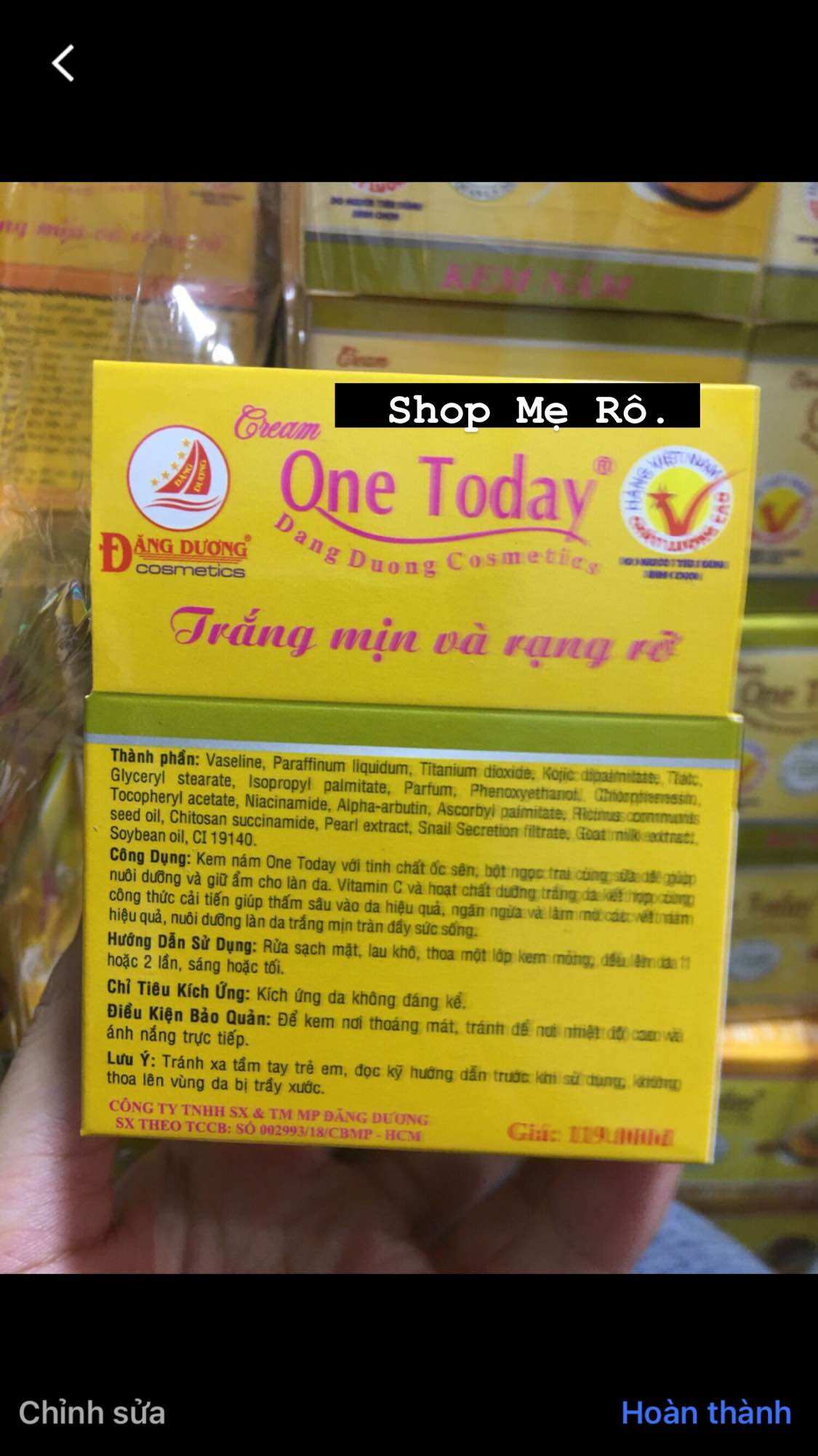 kem nám ốc sên one today hủ 8g ( chính hãng)