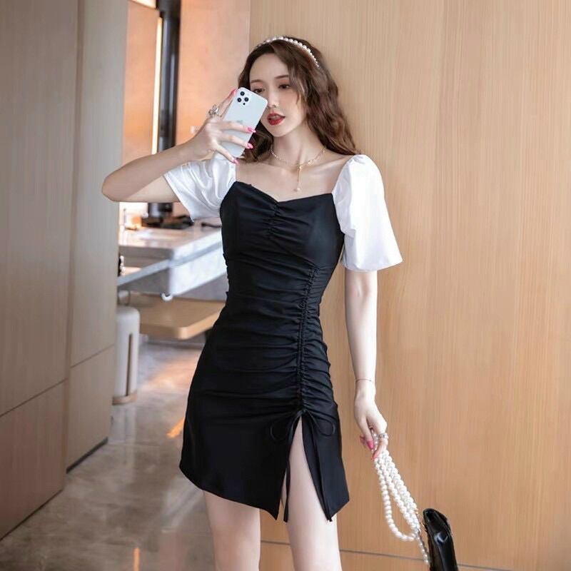 Đầm body xẻ tà Big size