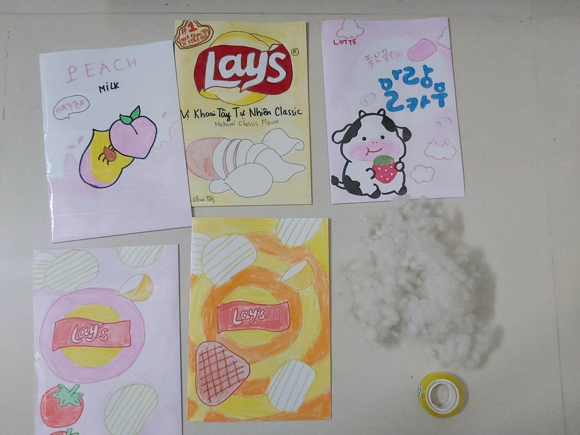 Bộ kit làm squishy giấy bim bim chậm tăng
