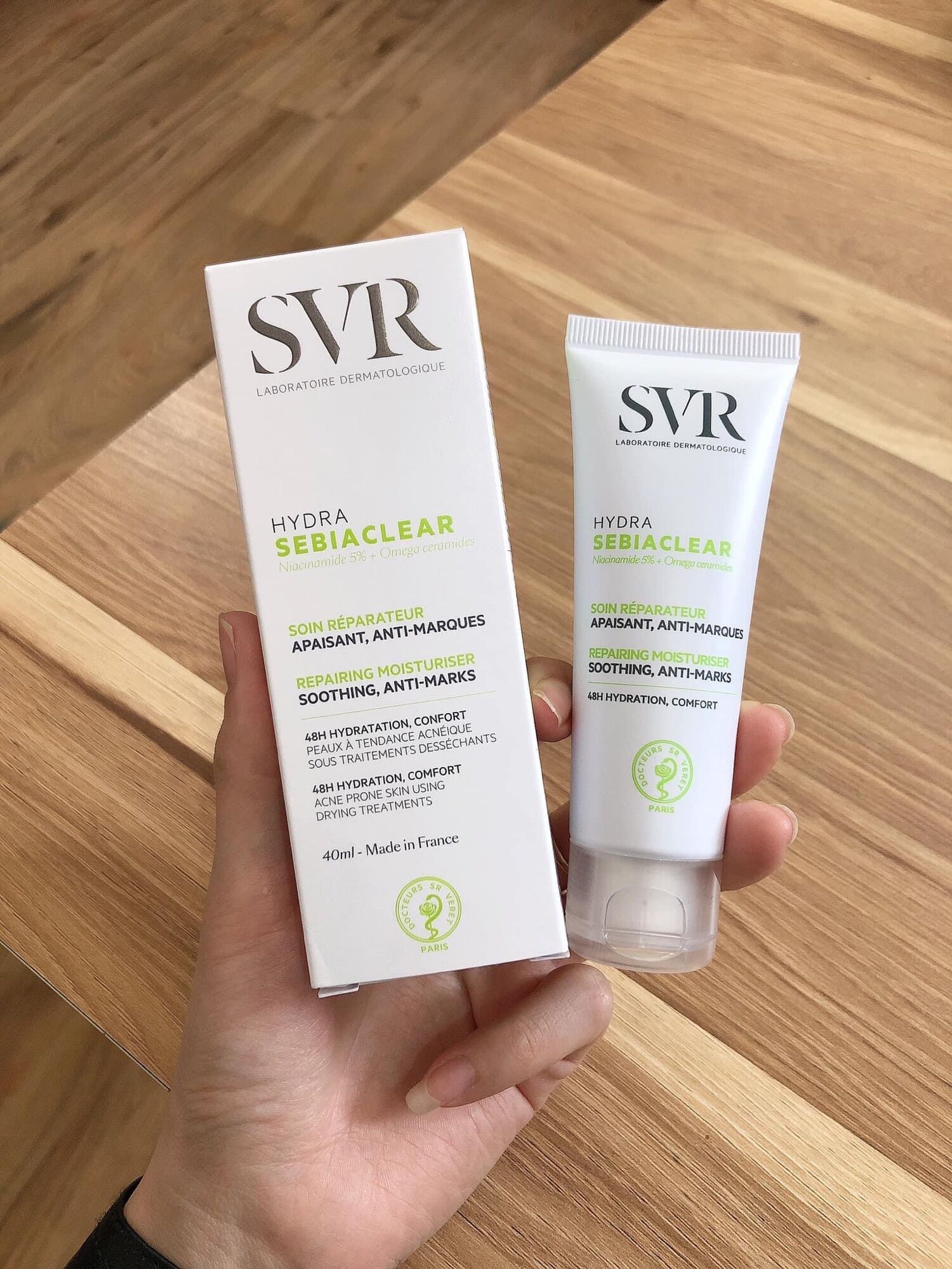 [ Bill Pháp] Kem Dưỡng Ẩm SVR Hydra Dành Cho Da Dầu Mụn 40ml