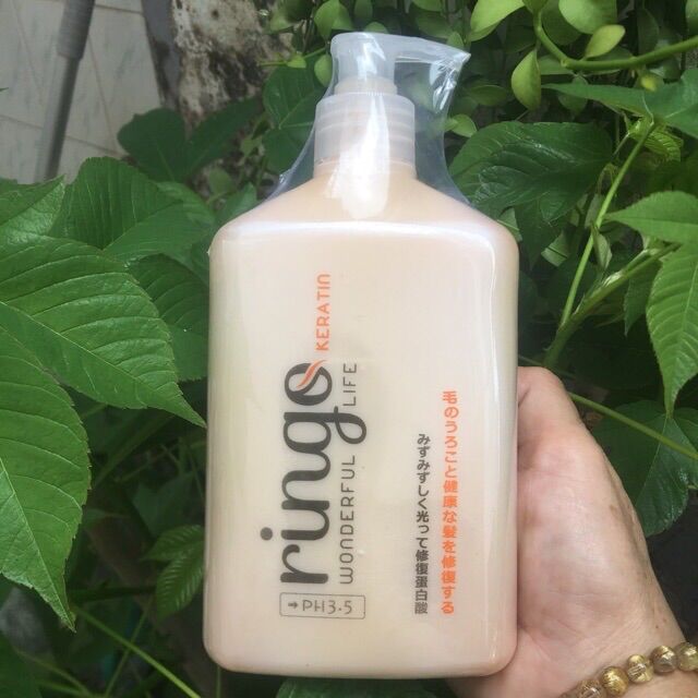 Siêu phẩm Phục hồi tóc hư tổn RINGO Keratin 550ml ( chính hãng )