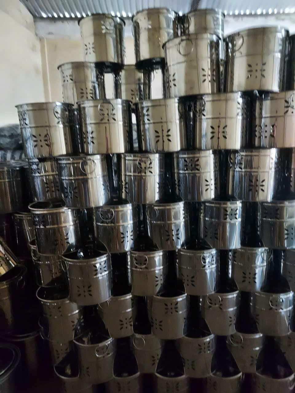 Thùng đốt giấy cúng inox có nắp/Thùng hóa vàng mã nhiều size