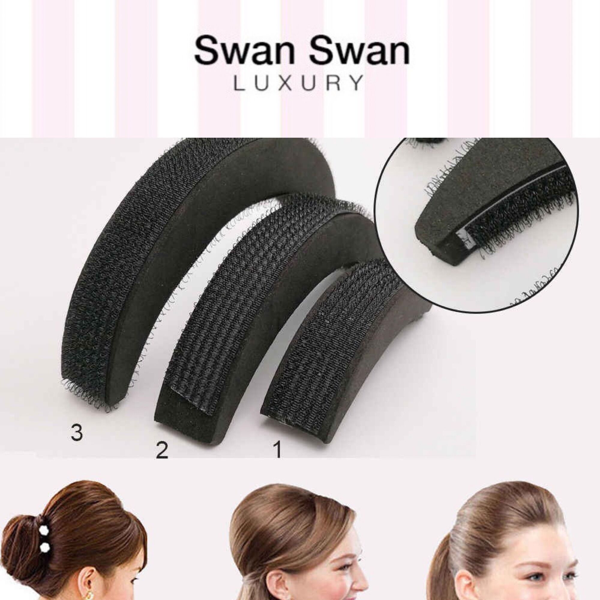 Set 3 cái độn phồng tóc tạo kiểu