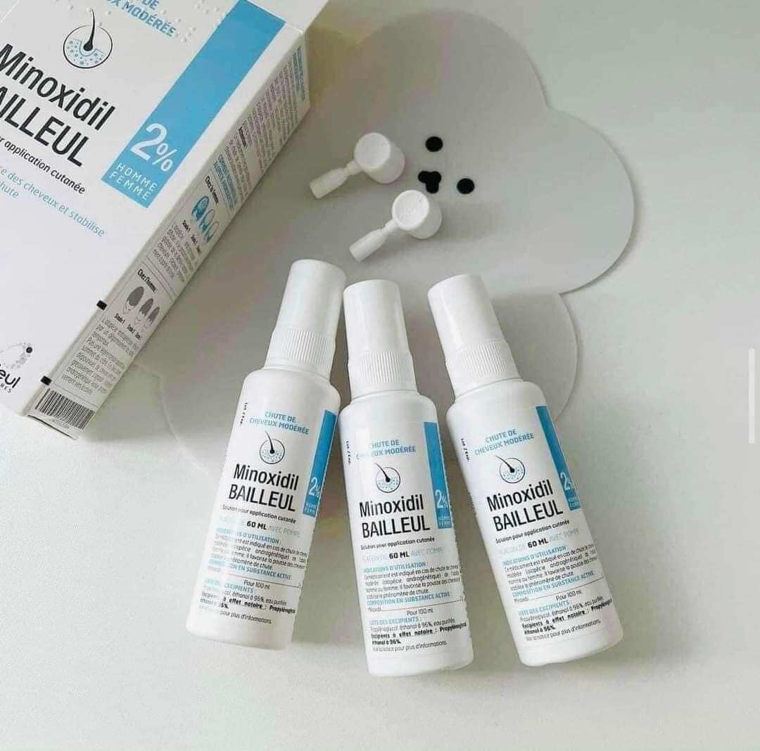 Xịt mọc tóc Minoxidil Bailleul 2% 5% 60ml