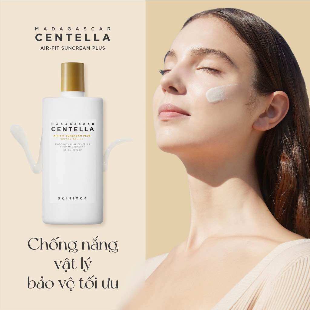 Kem chống nắng vật lý skin1004 madagascar centella air-fit suncream plus spf50+ pa++++ 50ml hàn quốc