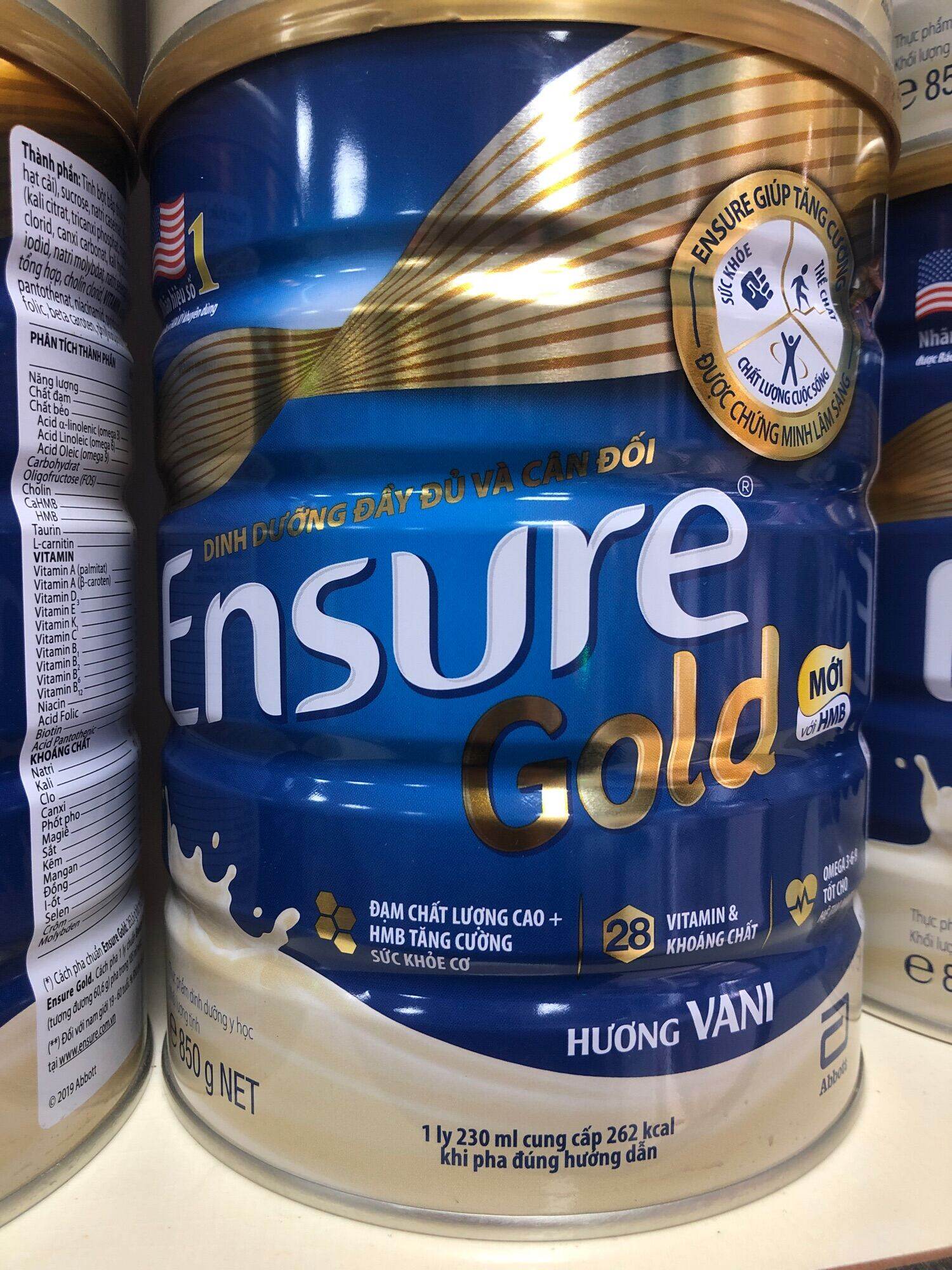 Sữa Ensure Gold hương Vani 850g