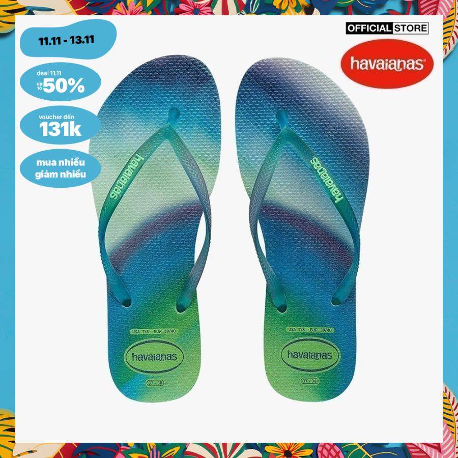 Havaianas - dép kẹp nữ slim metallic rainbow 4148256-1822