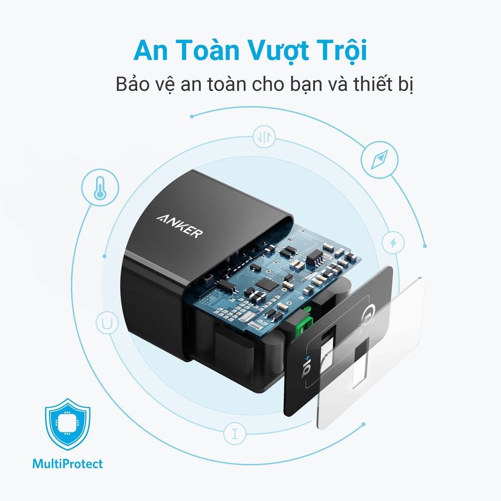 Củ sạc nhanh ANKER PowerPort+ 1 cổng 18w Quick Charge 3.0 - A2013
