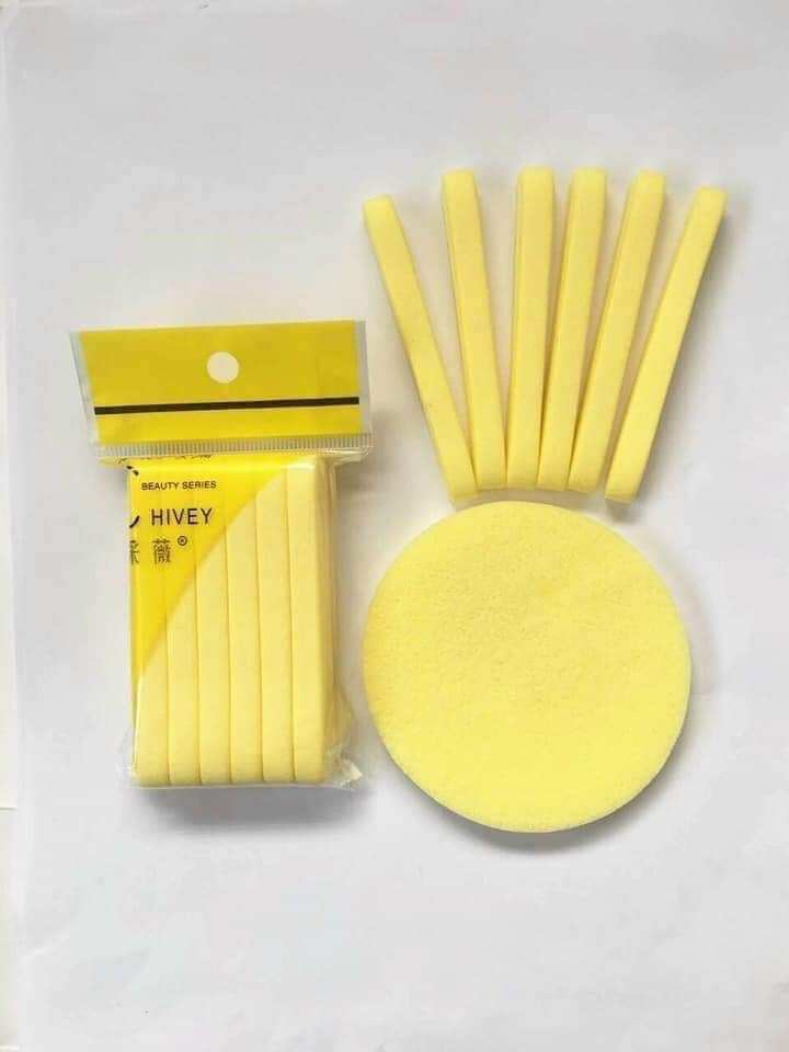 Bông nở rửa mặt bọt biển Chivey Nhật Bản