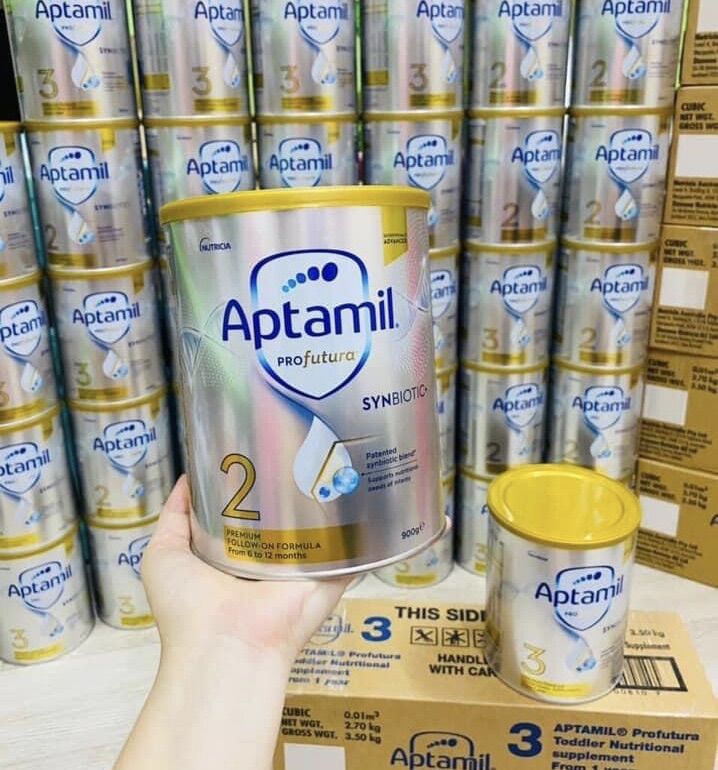 Sữa APTAMIL ÚC 900gr đủ 4 số (Mẫu mới, date 2023)