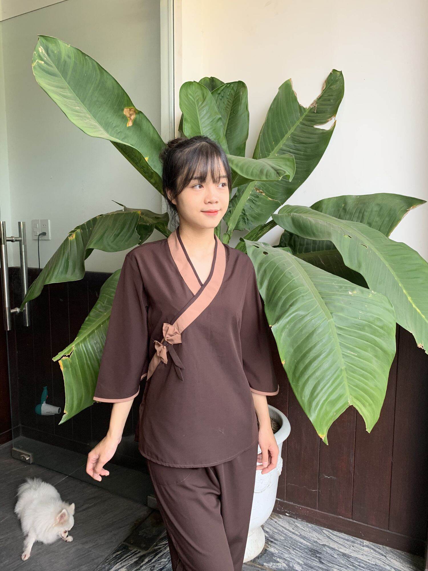#đồ bộ nữ đi chùa#đồ đi chùa#nơ phối