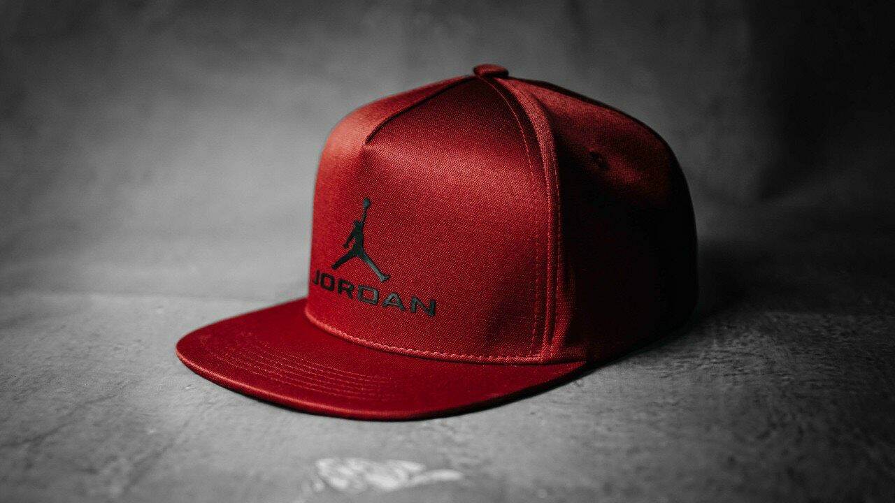 Mũ/Nón Jordan Snapback-Thời trang HipHop-Đen/đỏ