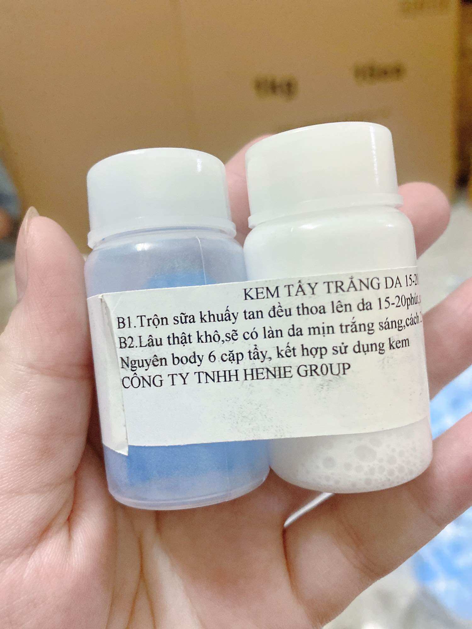 Cặp tẩy da đen thành da trắng cấp tốc