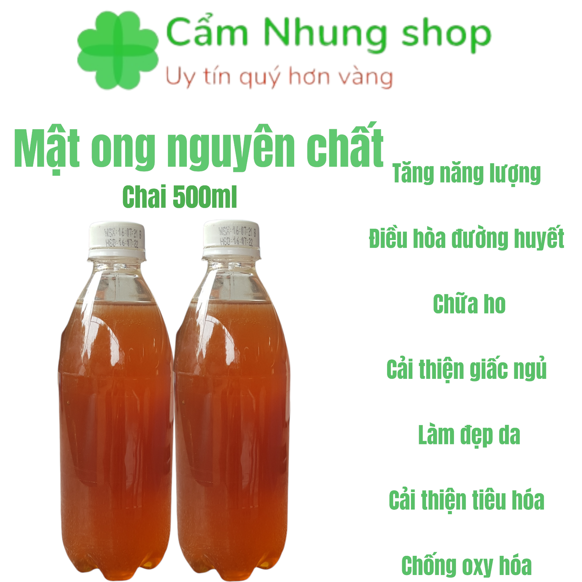 1 chai 500ml mật ong rừng , có video test chuẩn