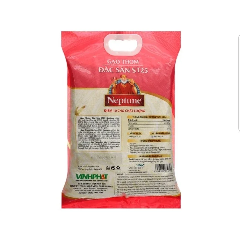 Gạo thơm đặc sản ST25 Neptune 5KG