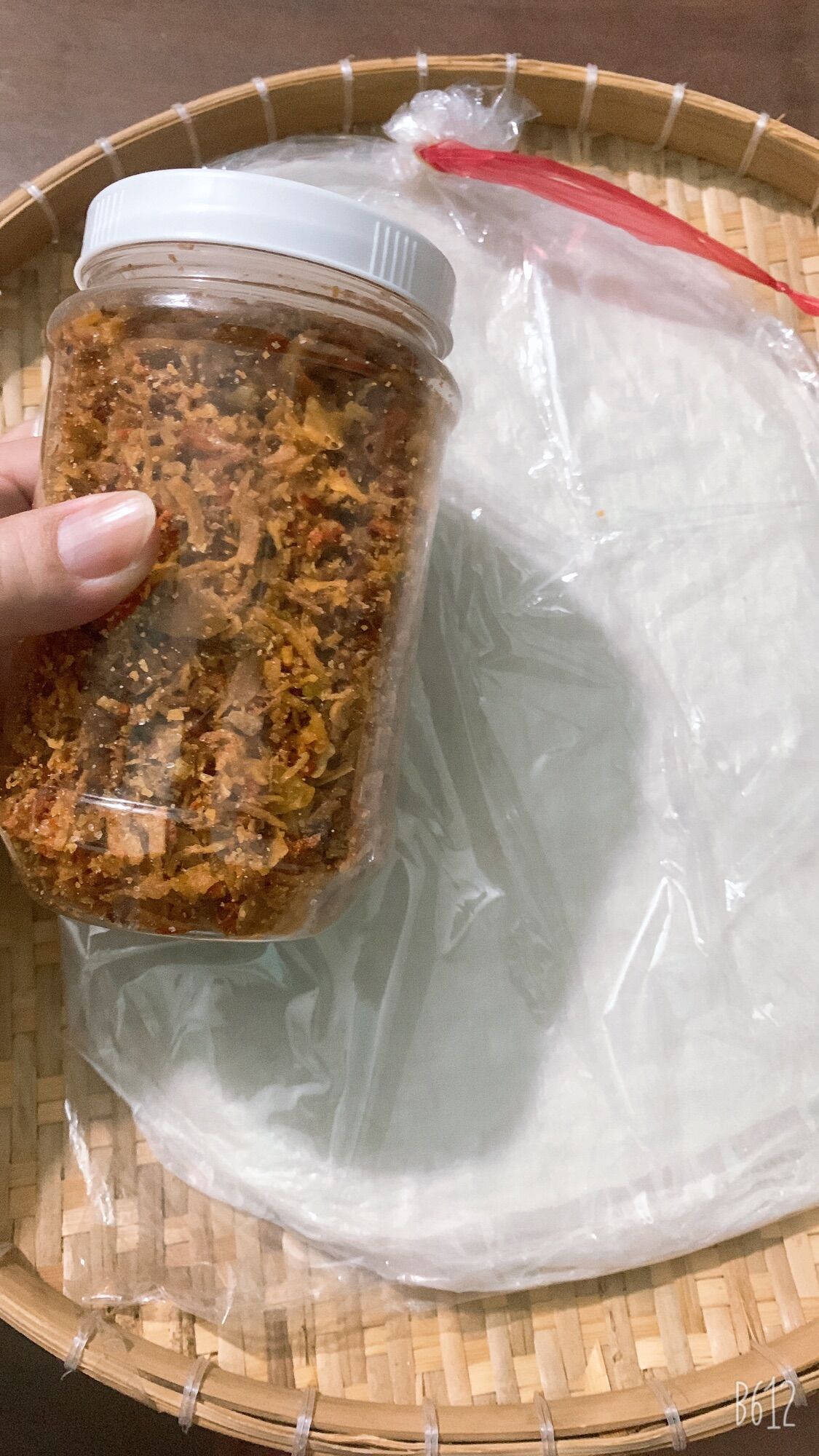 [ ] Combo 500g Bánh Tráng Phơi Sương + 200g Muối Tôm Hành Phi.