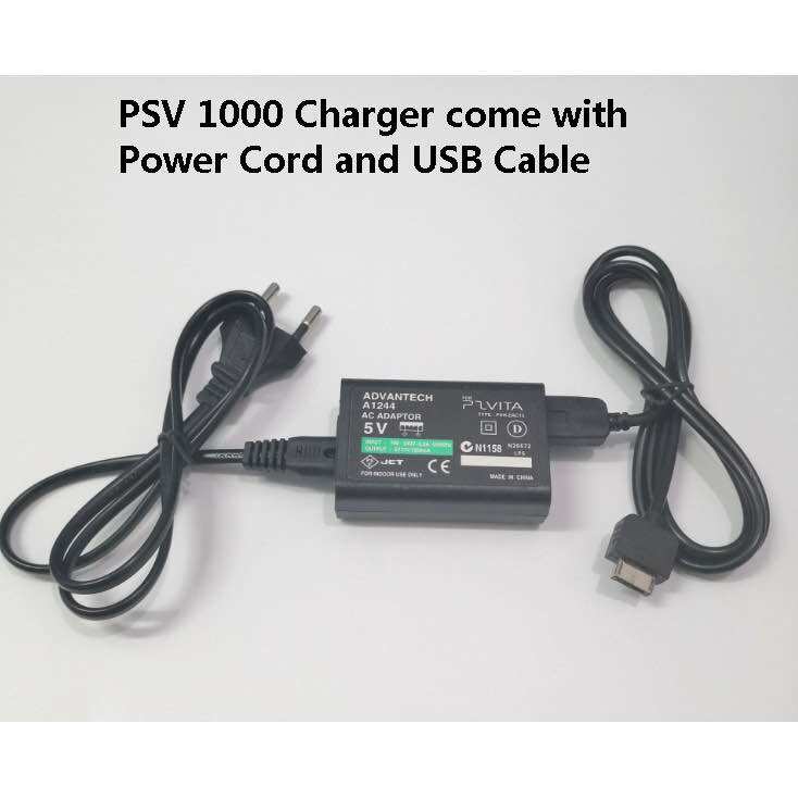 Củ sạc kèm cáp usb máy Psvita 2000 hàng cao cấp , Cable USB kèm củ nguồn máy PSVITA2000 loại thường - kèm dây usb - kèm dây nguồn củ nguồn máy game psvita2000