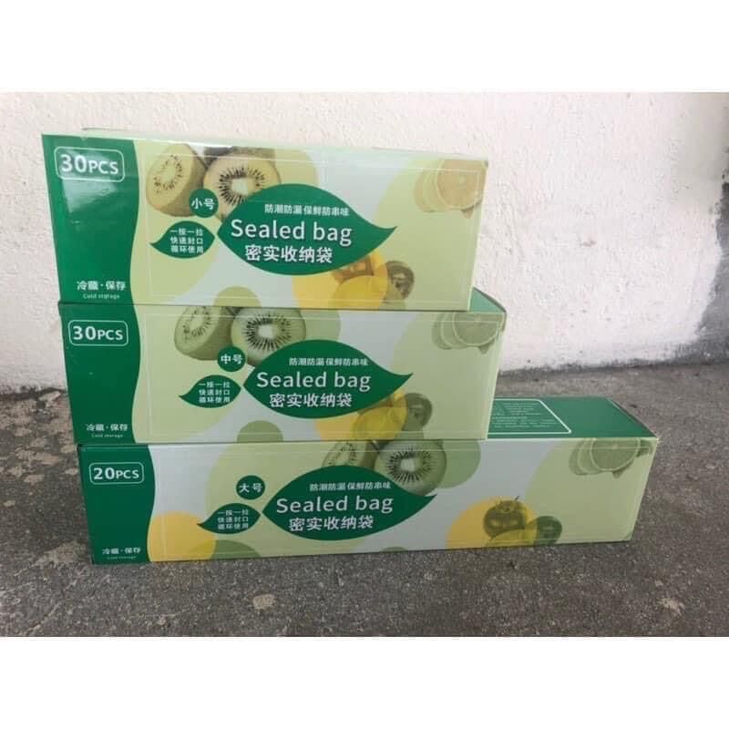 Set 3 túi zip đựng thực phẩm có khoá