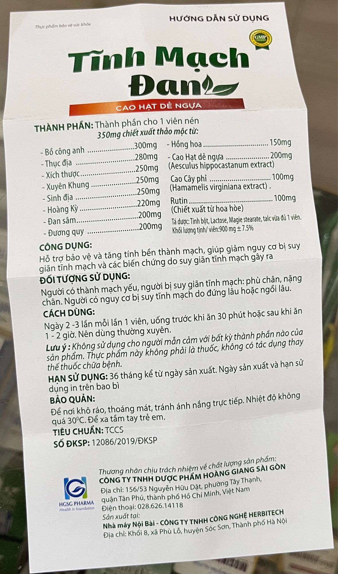 TĨNH MẠCH ĐAN - DÙNG CHO NGƯỜI SUY GIÃN TĨNH MẠCH
