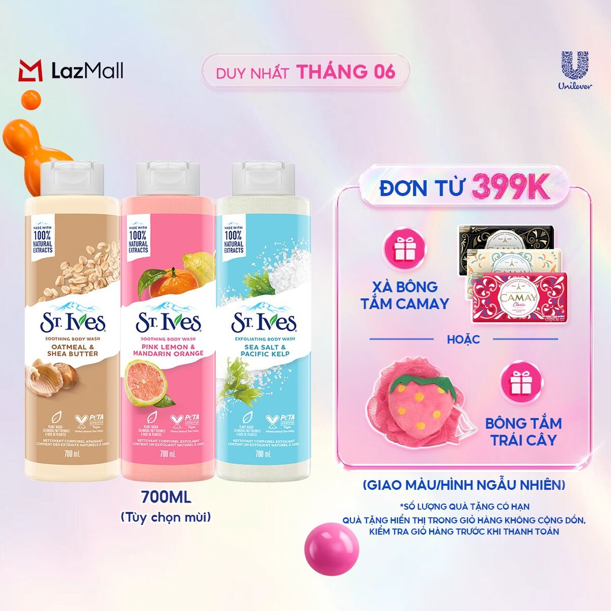 Sữa tắm St.ives 700ml (Tuỳ chọn phân loại)