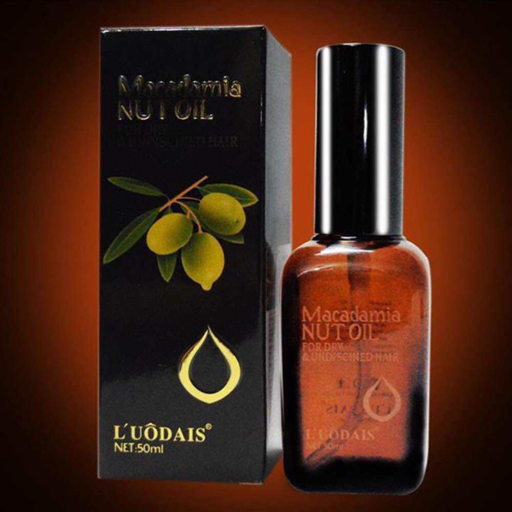 Tinh dầu dưỡng tóc MACADAMIA Serum dưỡng tóc uốn Luodais NUT OIL 50ML