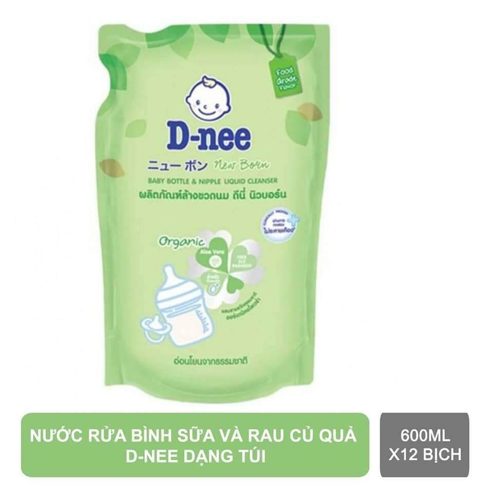 Nước Rửa Bình Sữa D nee 600ml Thái Lan