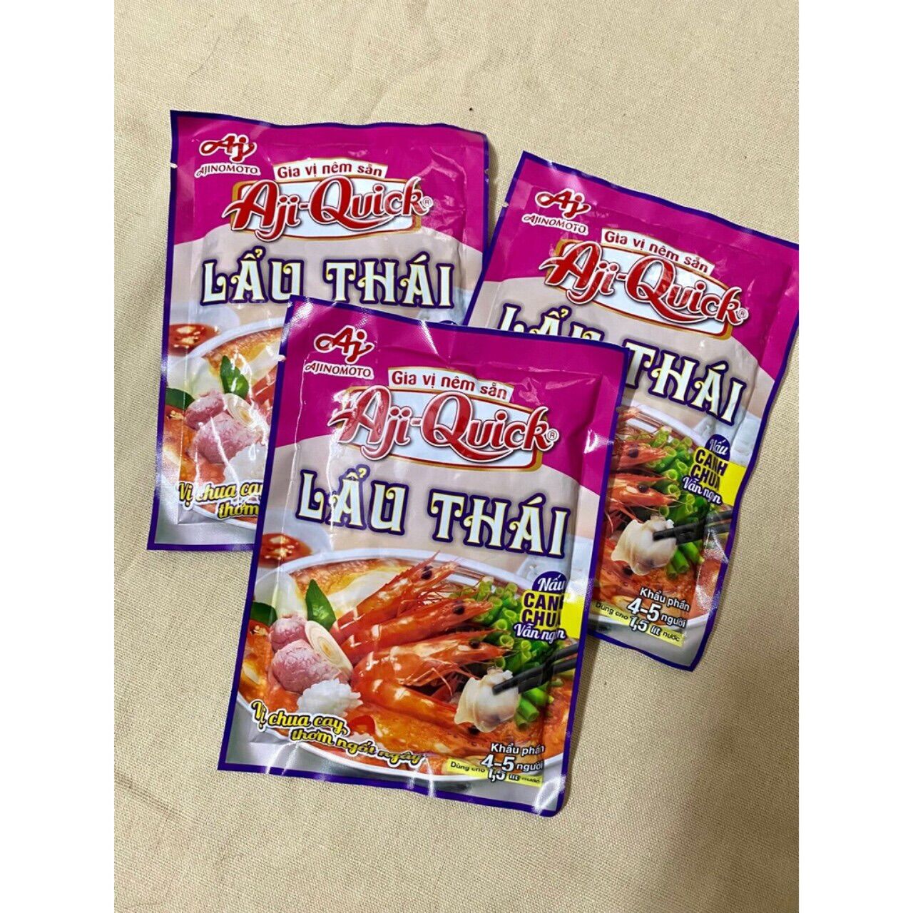 Combo 4 gói gia vị lẩu thái aji-quick 50gr