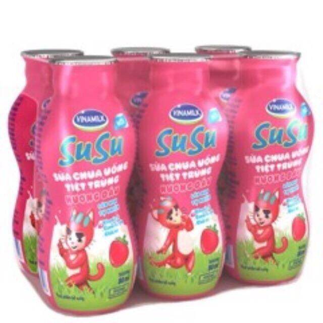 COMBO 2 LỐC (12 CHAI) SỮA CHUA UỐNG SU SU LOẠI 80ML