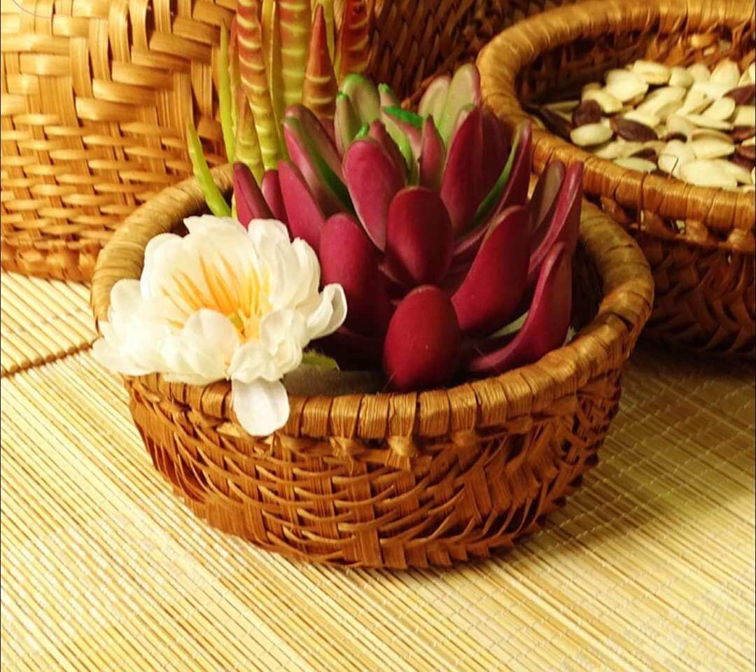THÚNG MÂY TRE ĐAN ĐỦ SIZE, TRANG TRÍ