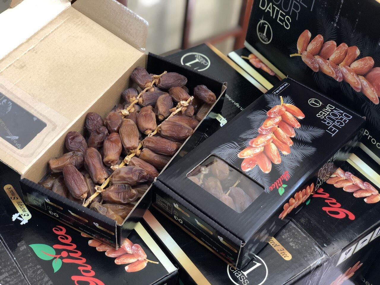 Chà là sấy nguyên cành galilee israel _ hộp 500g