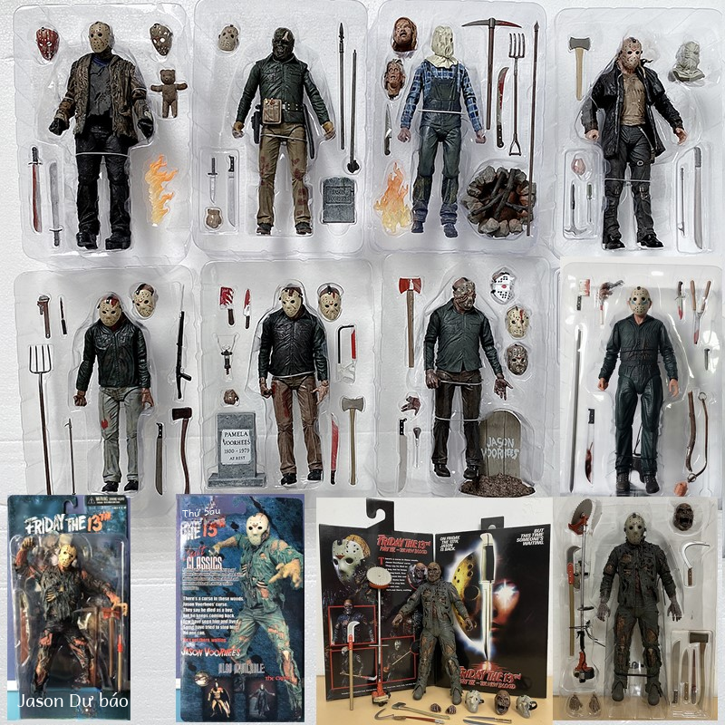 ＜926＞Neca Friday The 13th Freddy Jason Voorhees Blood Nhân Vật Hành Động Pvc Sưu Tập Mô Hình Cho Giá