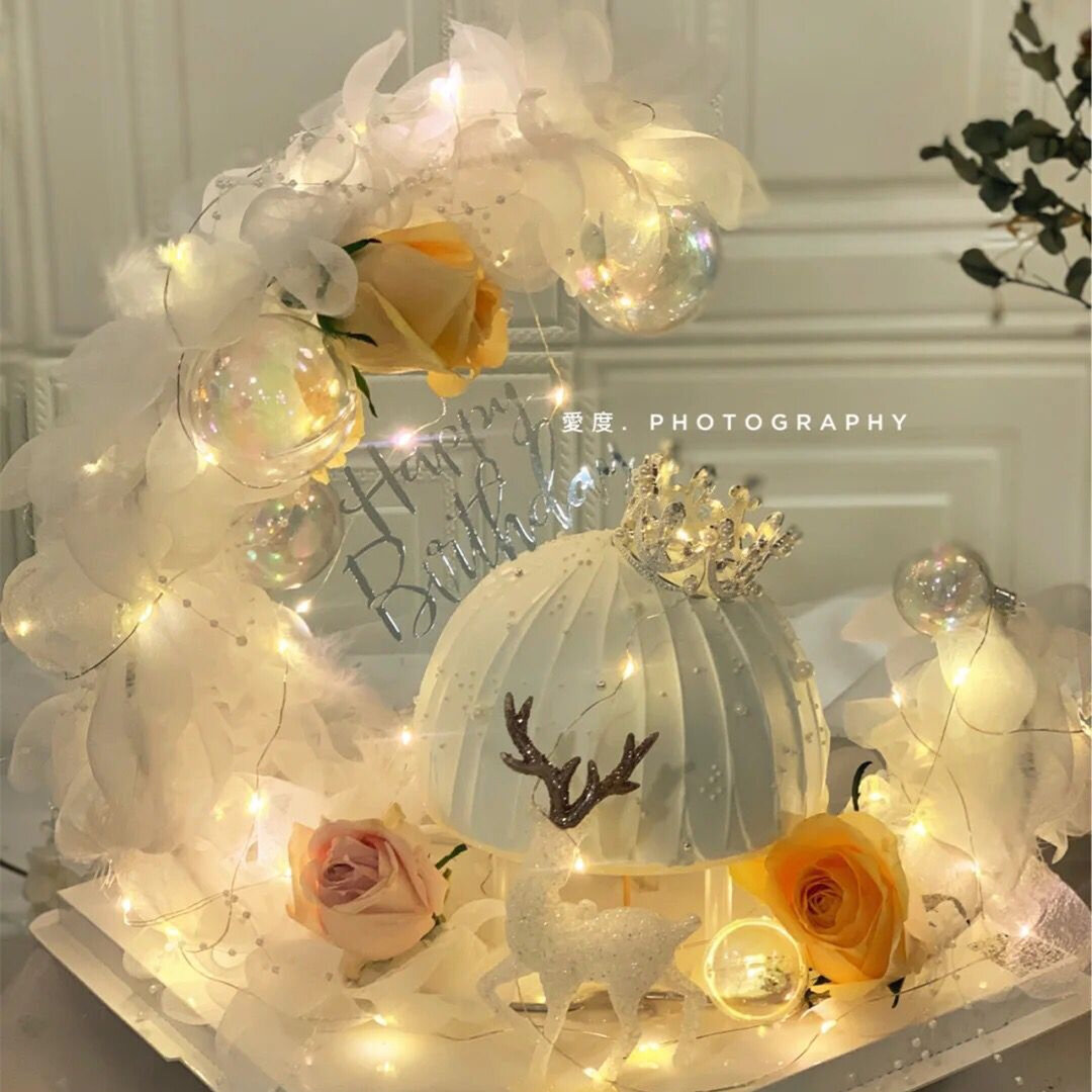 Trang Trí Bánh Ngọt Thuyền Mặt Trăng Lễ Tình Nhân Đồ Trang Trí Bánh Ngọt Sinh Nhật Nữ Thần Instagram Nổi Tiếng Trên Mạng Hoa Voan Ngọc Trai Lông Vũ 520