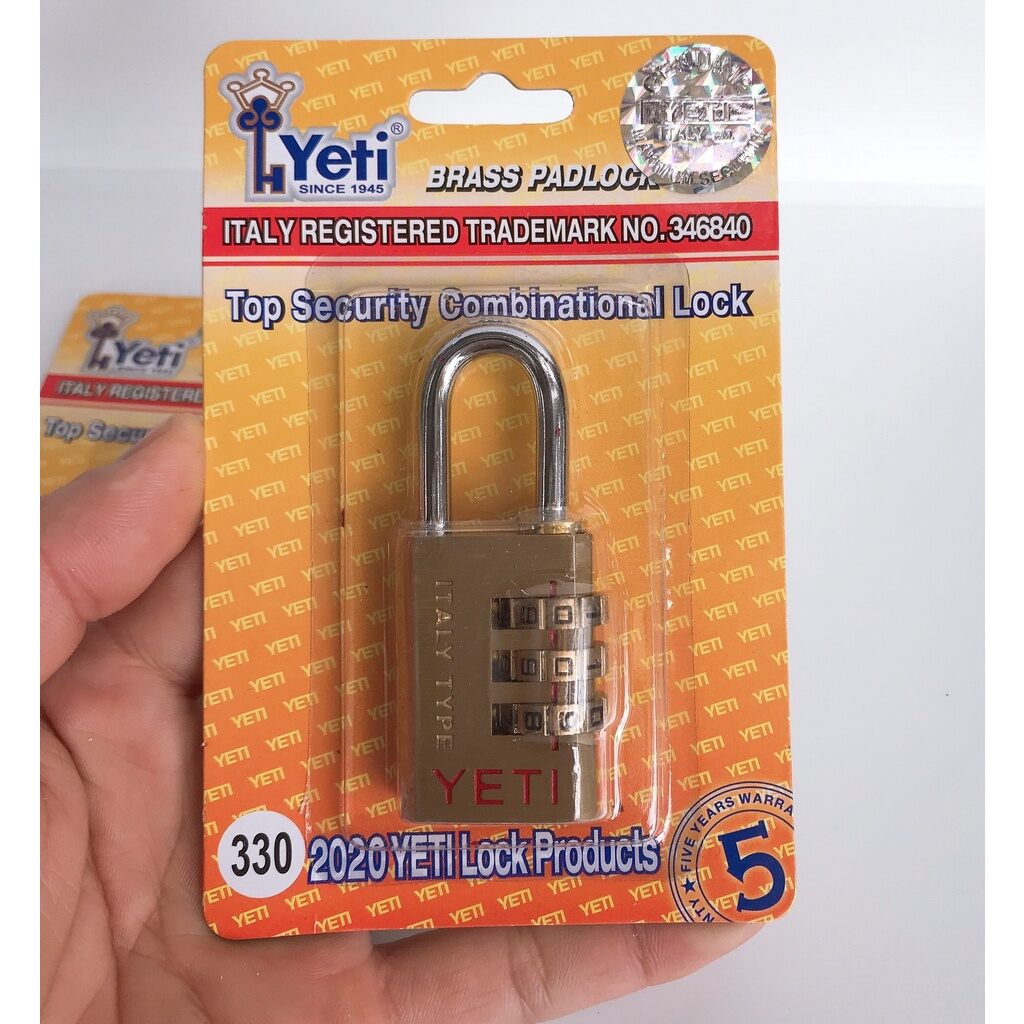 Khoá số yeti 330 chính hãng 3phân