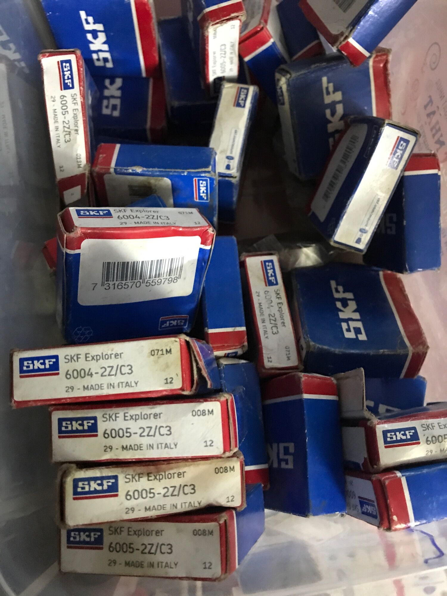 Vòng bi 6004, 6005 - zz hàng skf xịn