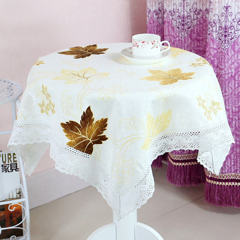 Living Room Coffee Table Small Coffee Table Tablecloth Square Simple Fabric Small Floral Pastoral Style Fresh Tablecloth Small Square Towel Bed Cabinet Table Cloth