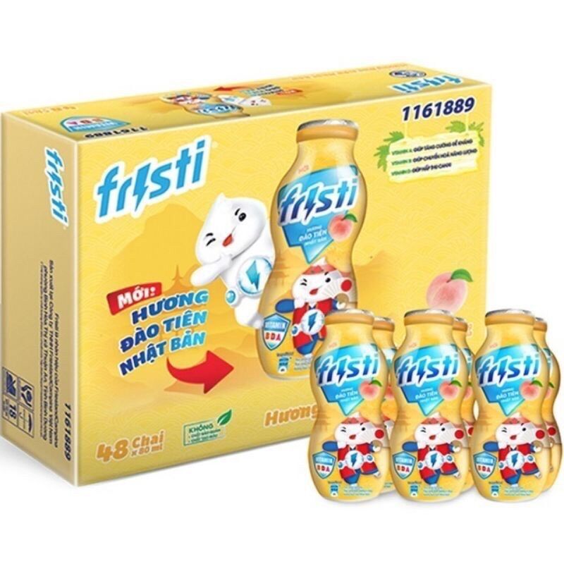 [HCM]Thùng 48 chai sữa Fristi đủ vị 80ml