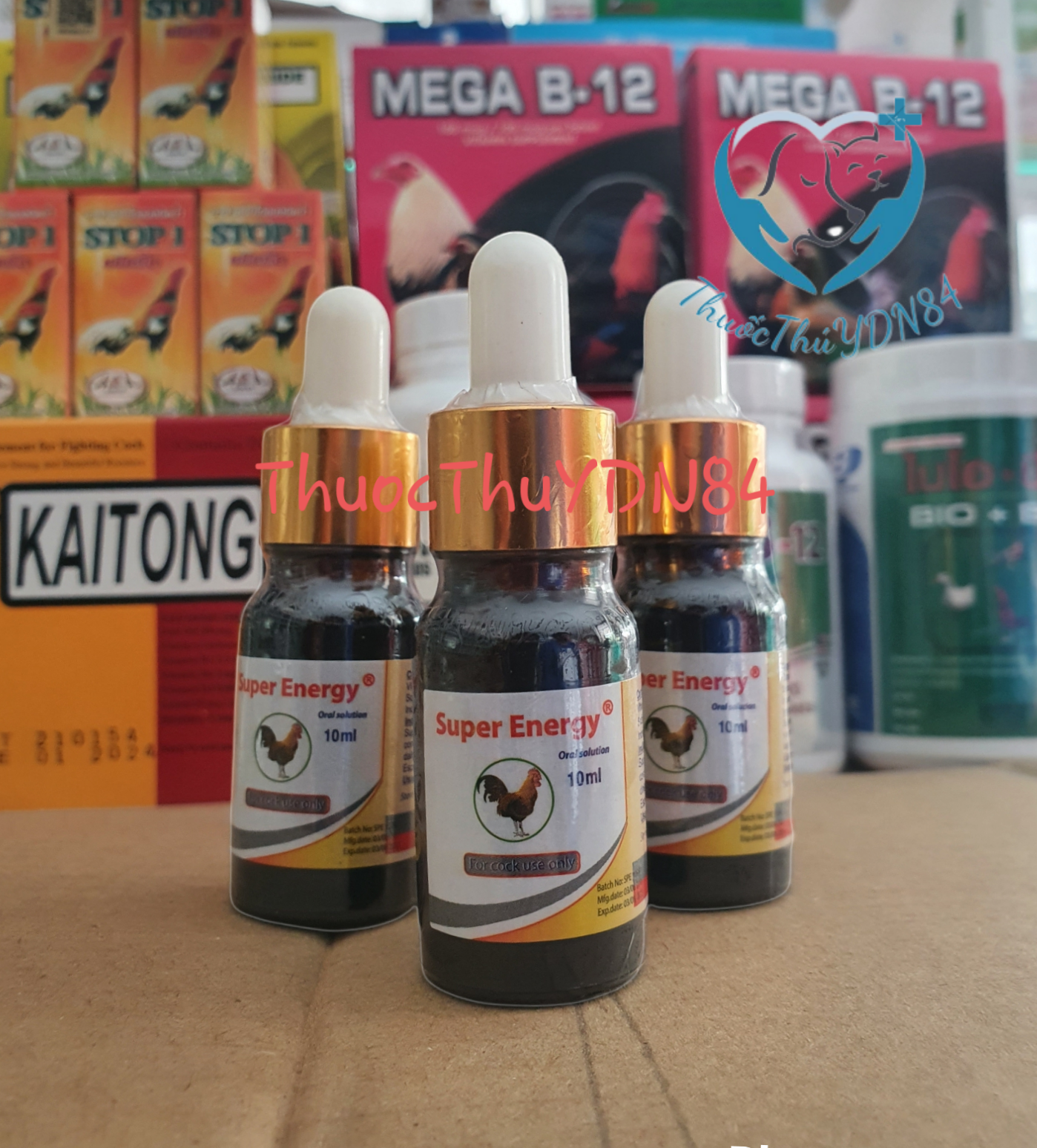 Super energy 10ml [Mỹ] Chuyên cho gà lỏn lẻn, cự yếu, gà mau lên nước máu, tăng lực, tăng tốc, bền bo