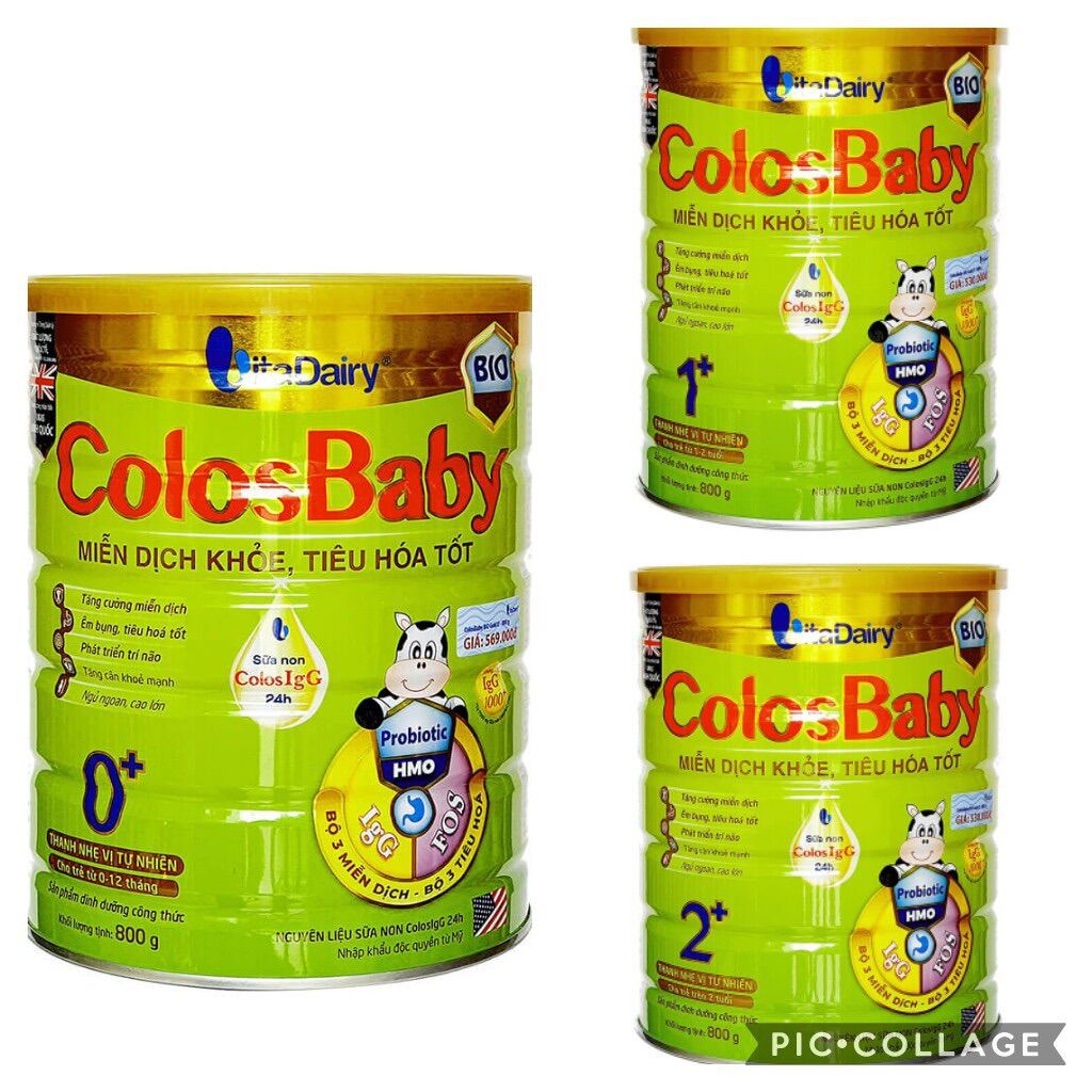 Sữa bột VitaDairy colosbaby BIO 0+ 800g